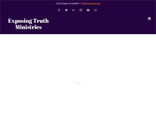 Tablet Screenshot of exposingtruth.org